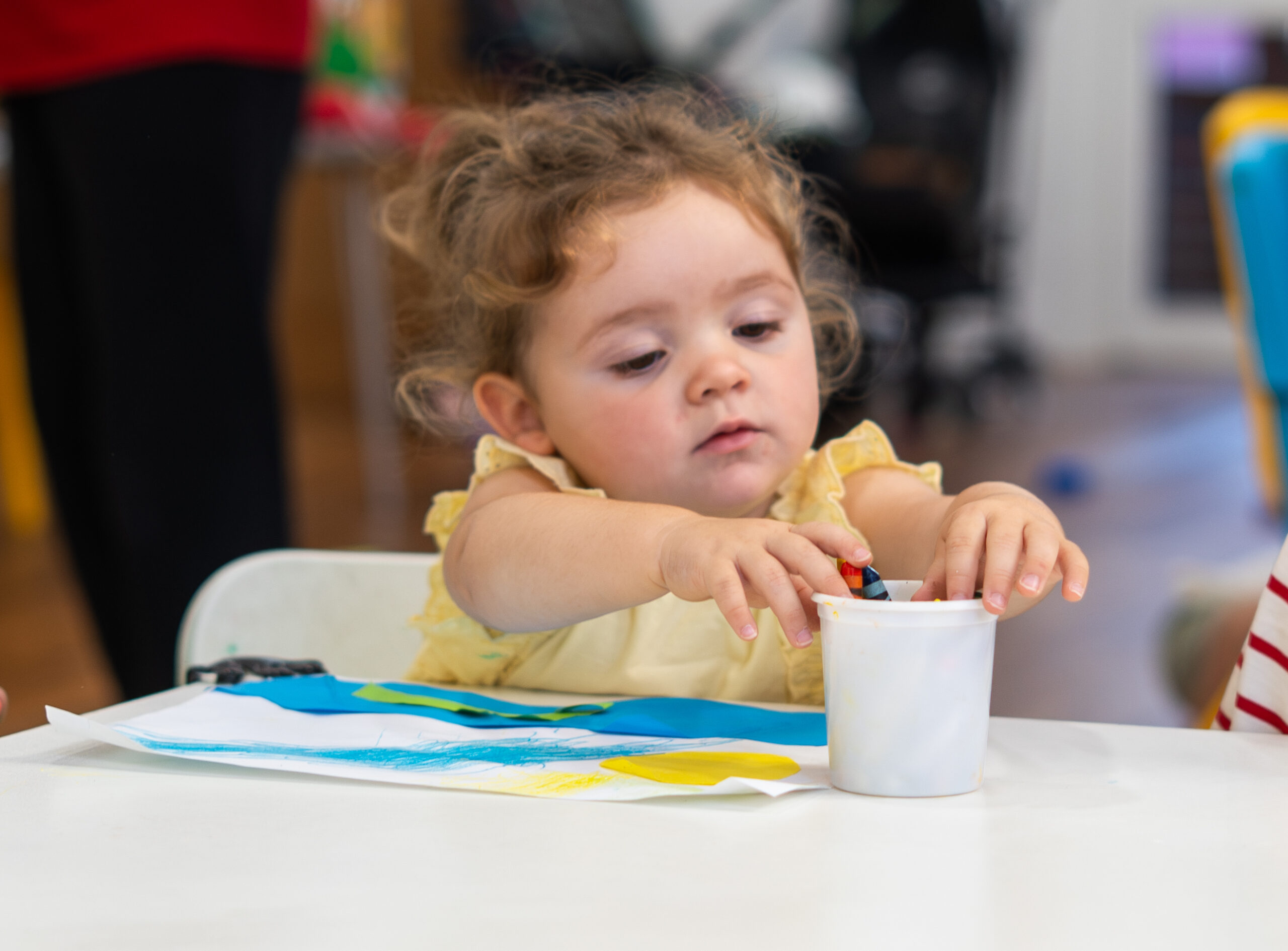 Young Girl Playing at Connors Toy Library in Portsmouth